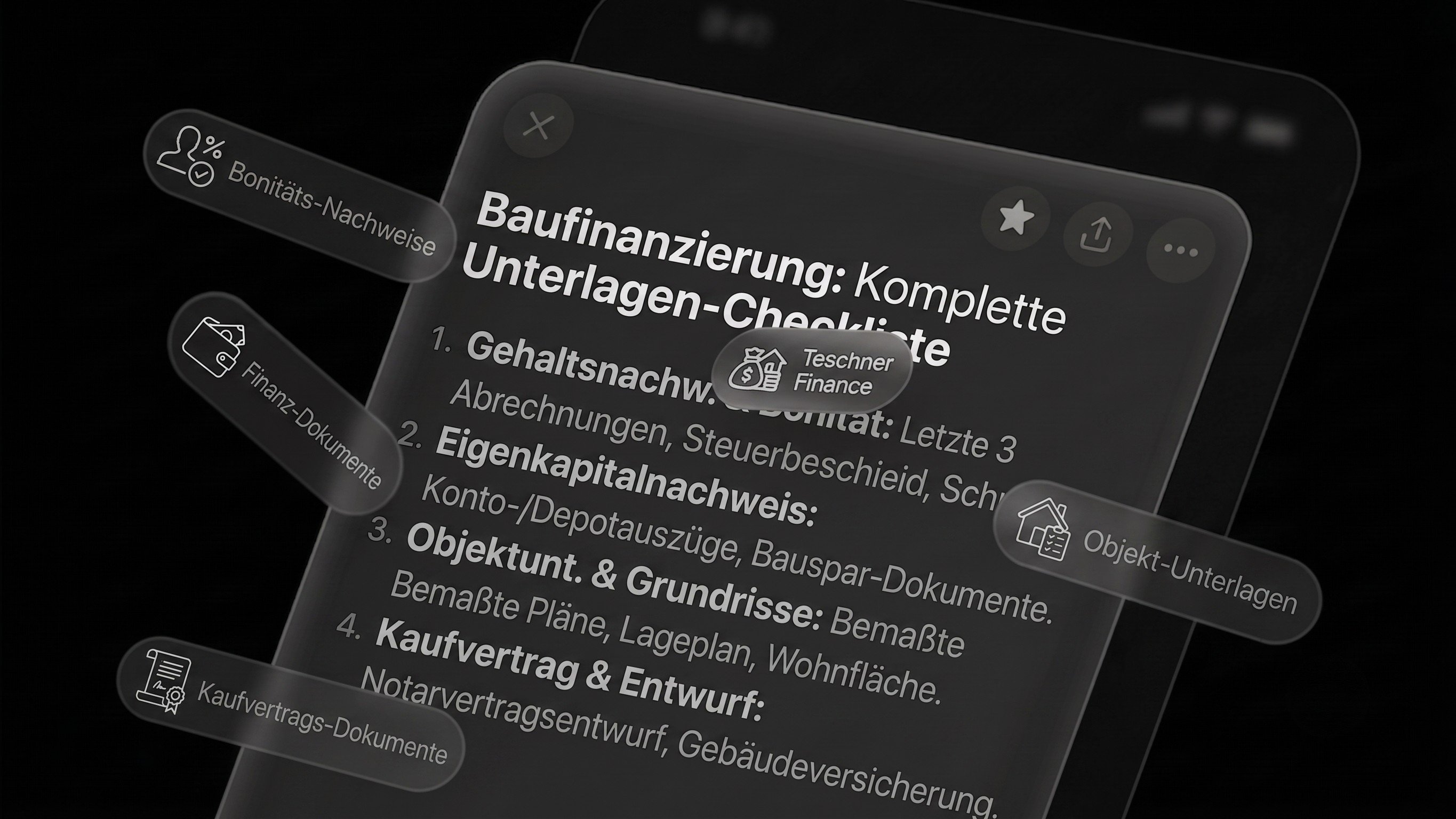 Unterlagen für die Baufinanzierung: Ihre Checkliste für die schnelle Zusage