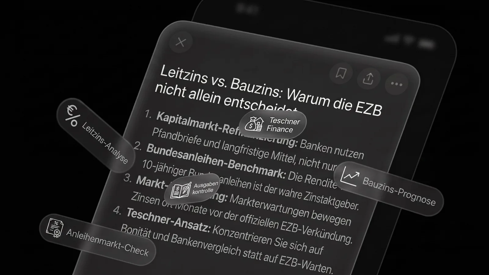 Leitzins vs. Bauzins: Warum die EZB nicht allein über Ihre Kreditrate entscheidet