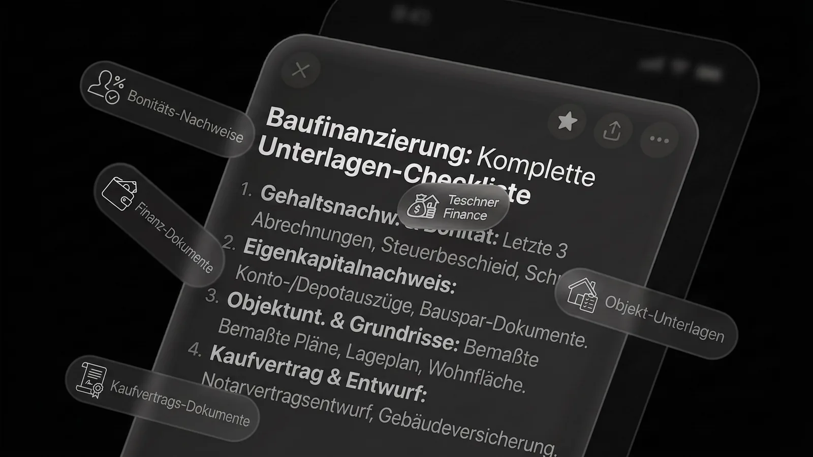 Unterlagen für die Baufinanzierung: Ihre Checkliste für die schnelle Zusage