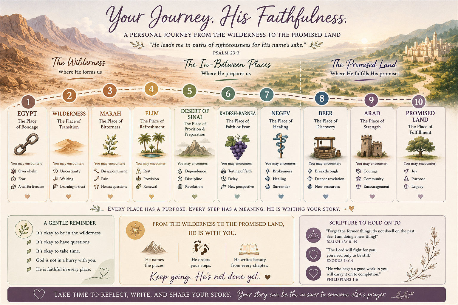 Your Journey, His Faithfulness — from the wilderness to the promised land