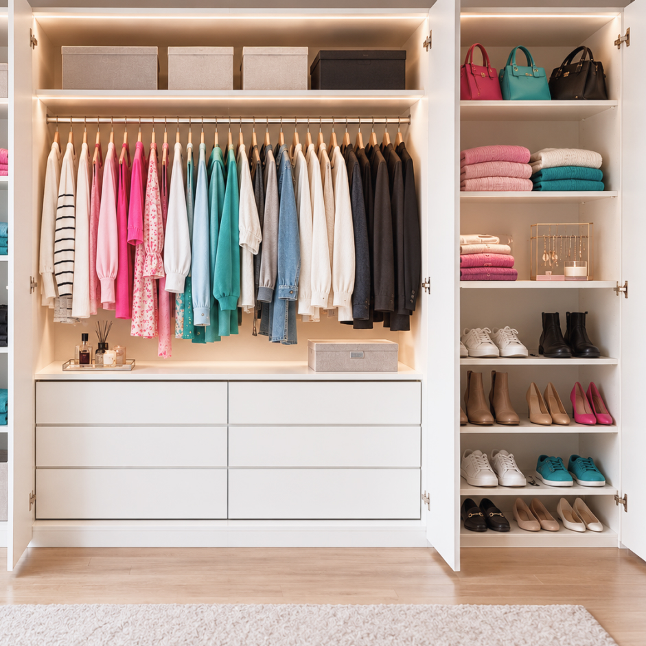 aufgeräumter Schrank