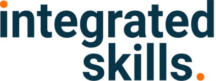 Integrated Skills brand logo with two orange dots