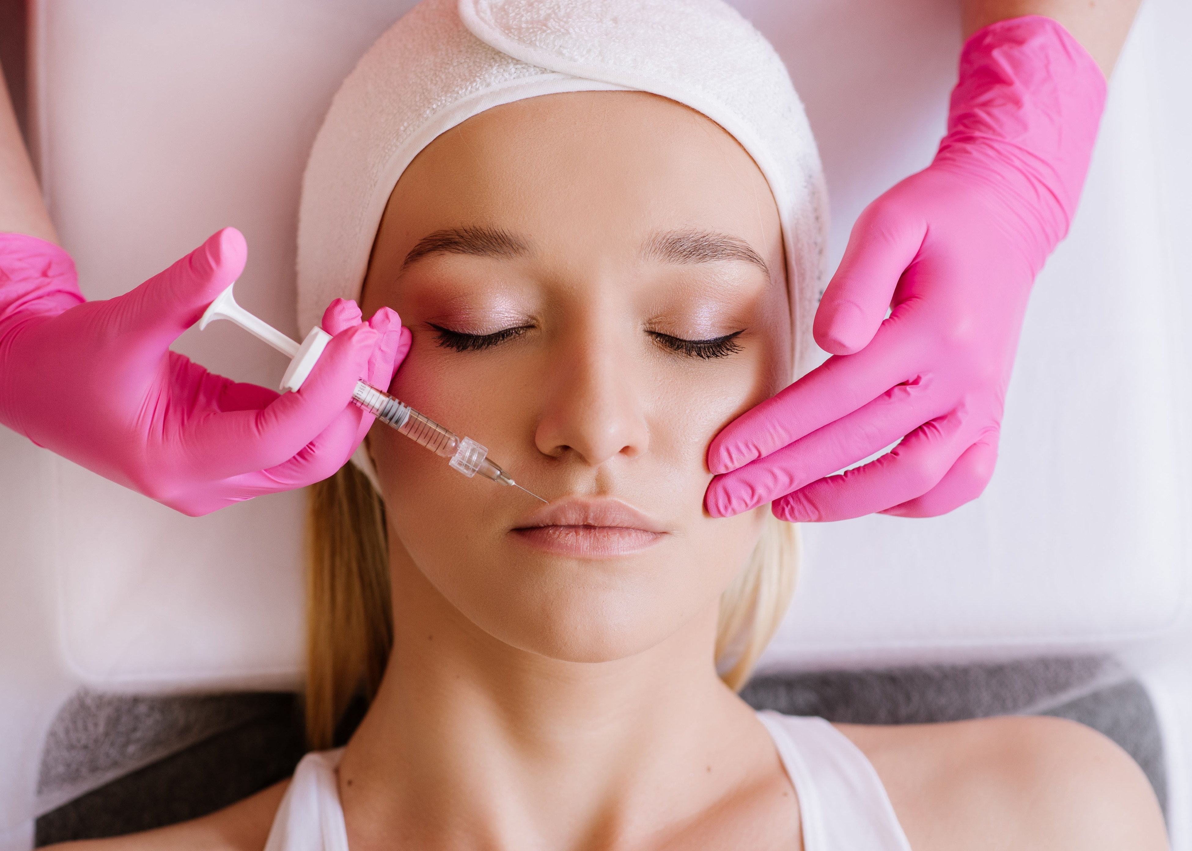 A woman getting Dermal Fillers