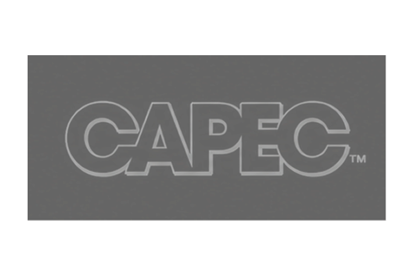 The word 'CAPEC' in bold uppercase letters outlined in white on a black background with a trademark symbol.
