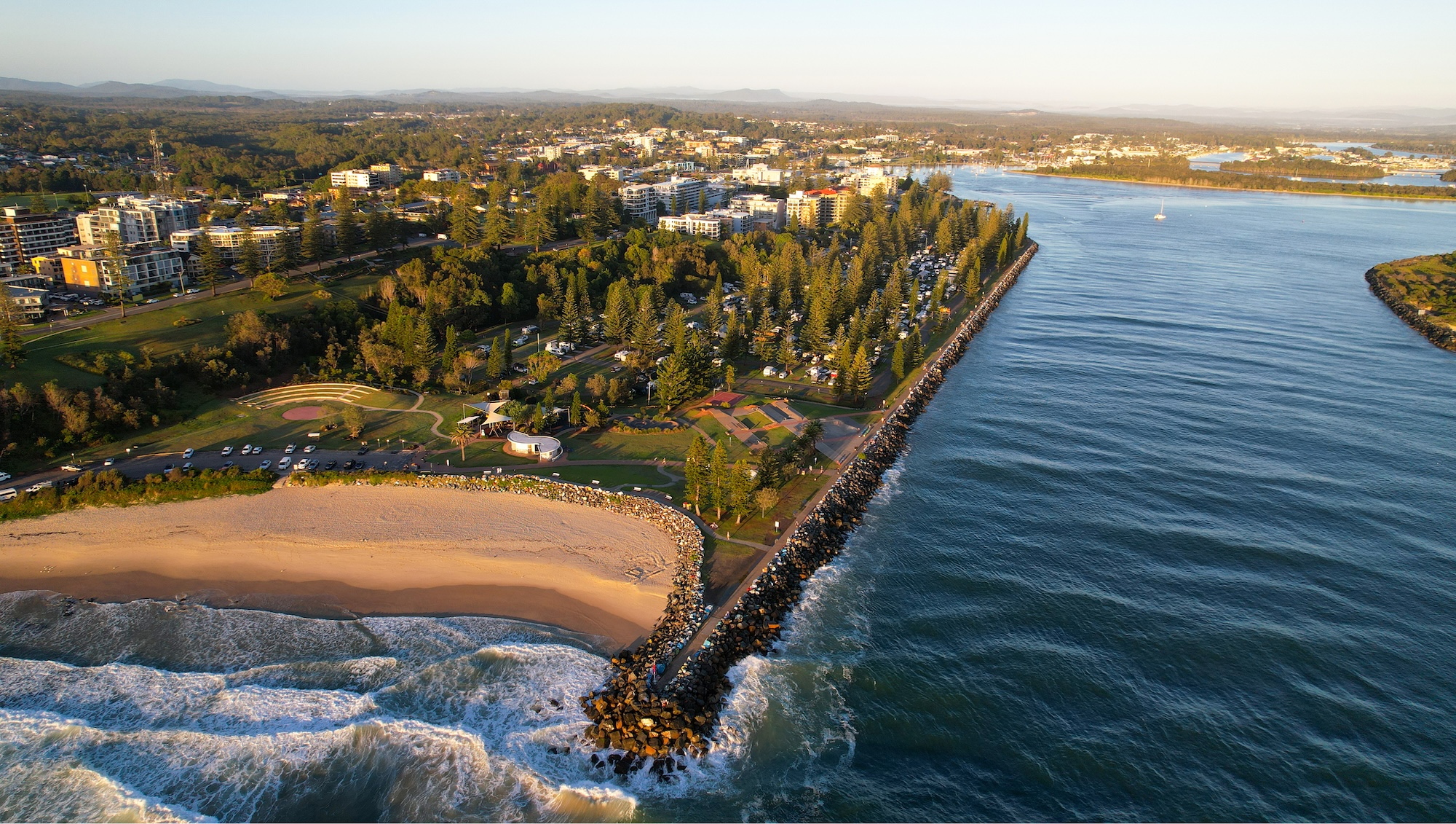 Town Beach and the Breakwall, Port Macquarie