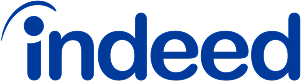 Indeed logo with stylized blue text and dot over the i.