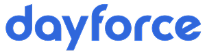 Dayforce wordmark in blue lowercase letters.