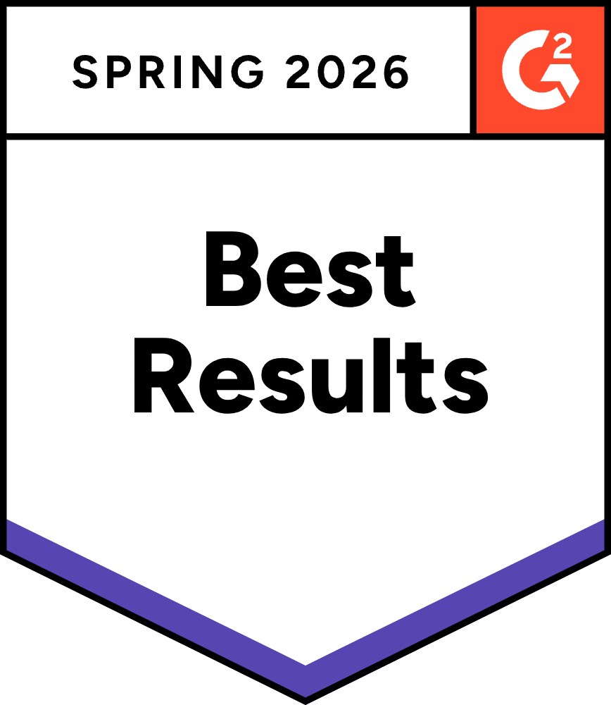 G2 Spring 2026 badge — Best Results