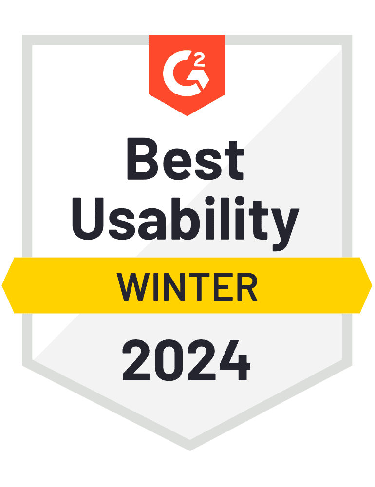 G2 badge — Best Usability