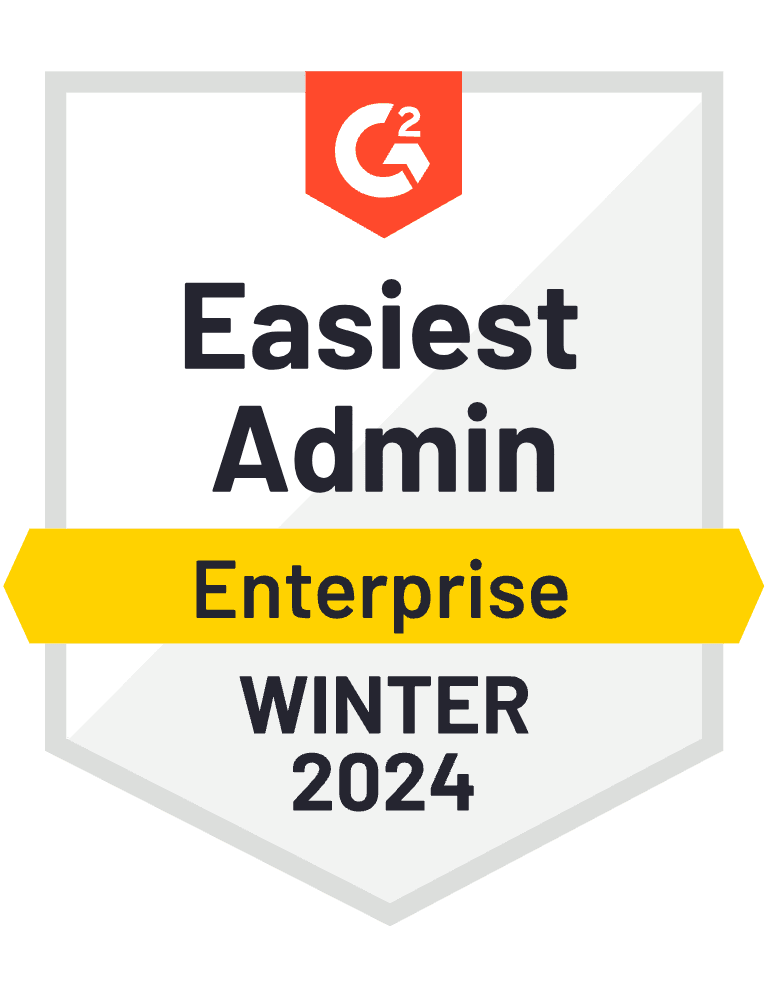G2 Easiest Admin Enterprise Winter 2024