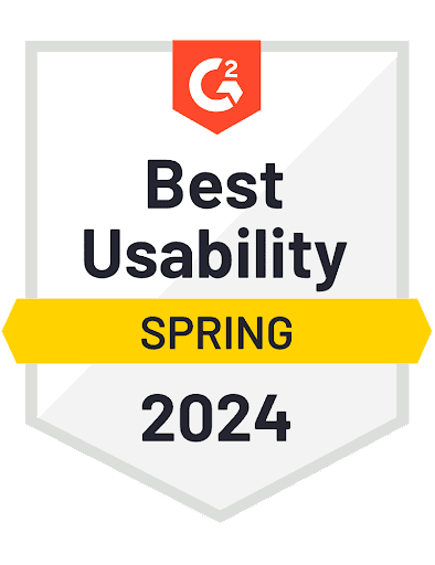 G2 badge — Best Usability