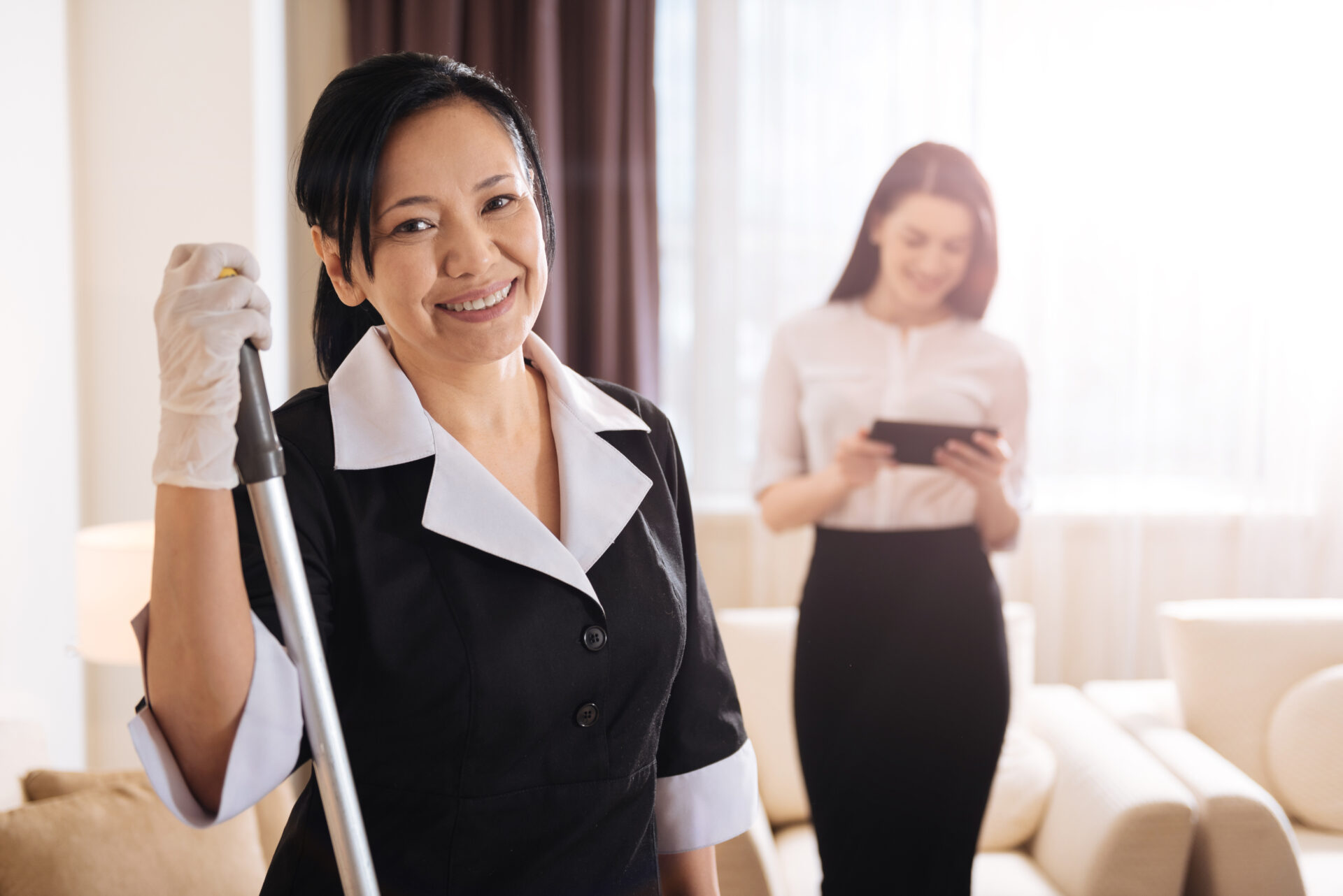 Hotel managers discussing recruitment strategy