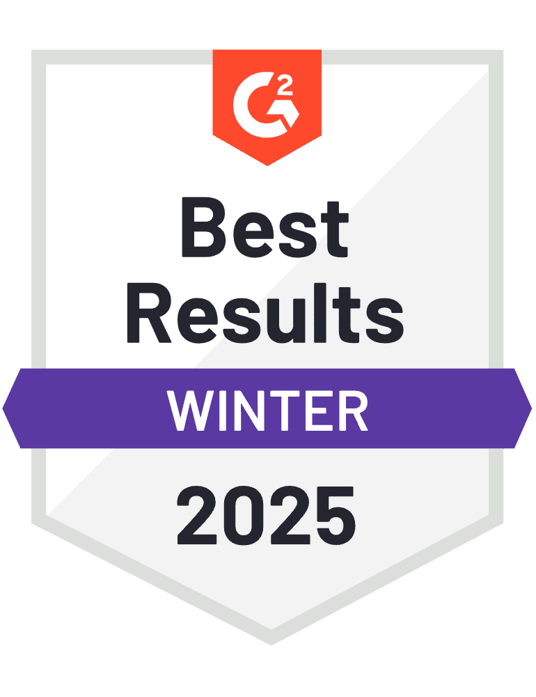 G2 badge — Best Results
