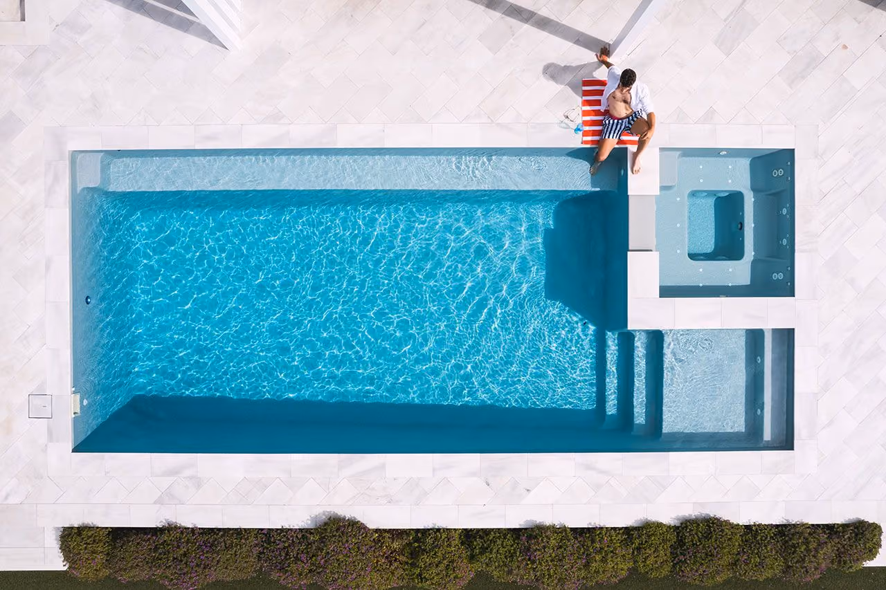Custom pool and complete backyard transformation | Elite Outdoor | Quincy, Illinois