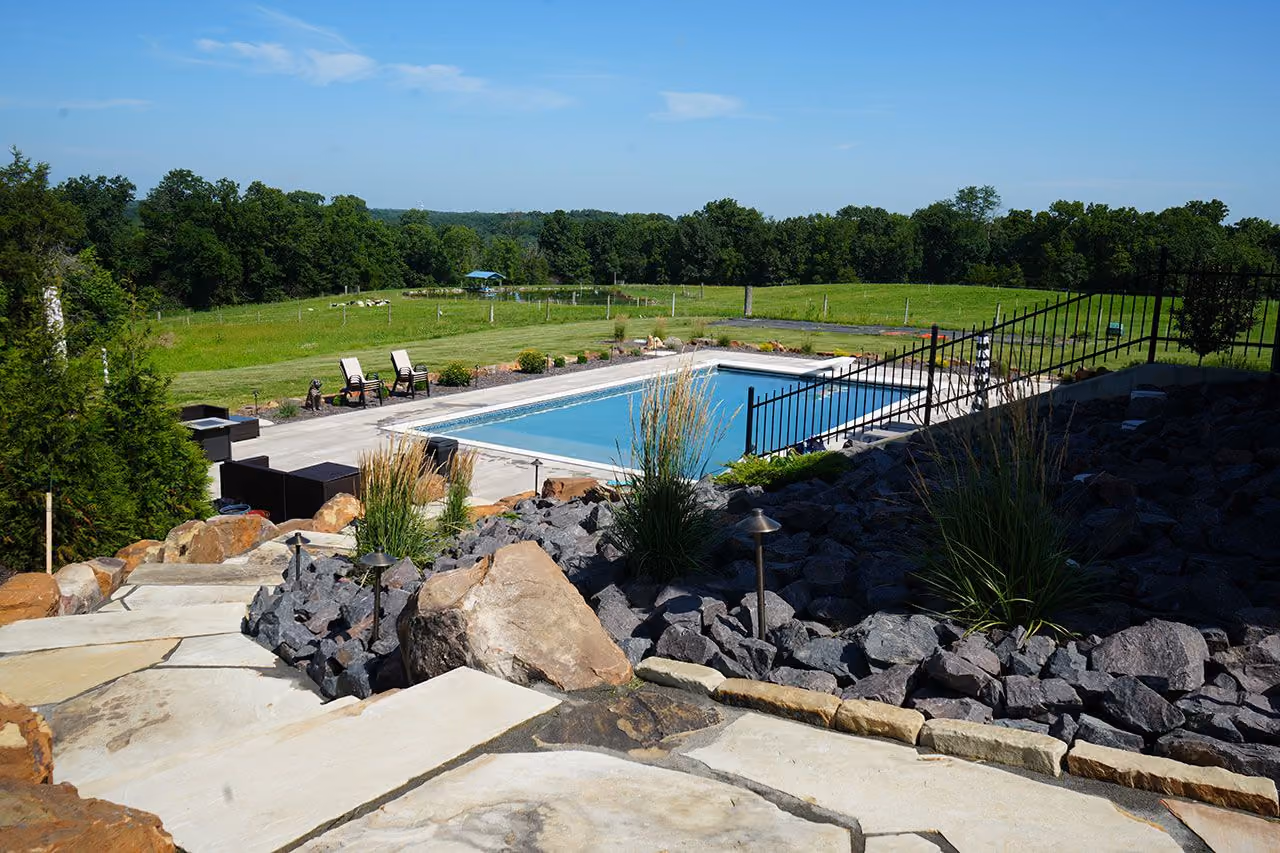 Custom outdoor living space with paver hardscaping | Elite Outdoor | Quincy, Illinois