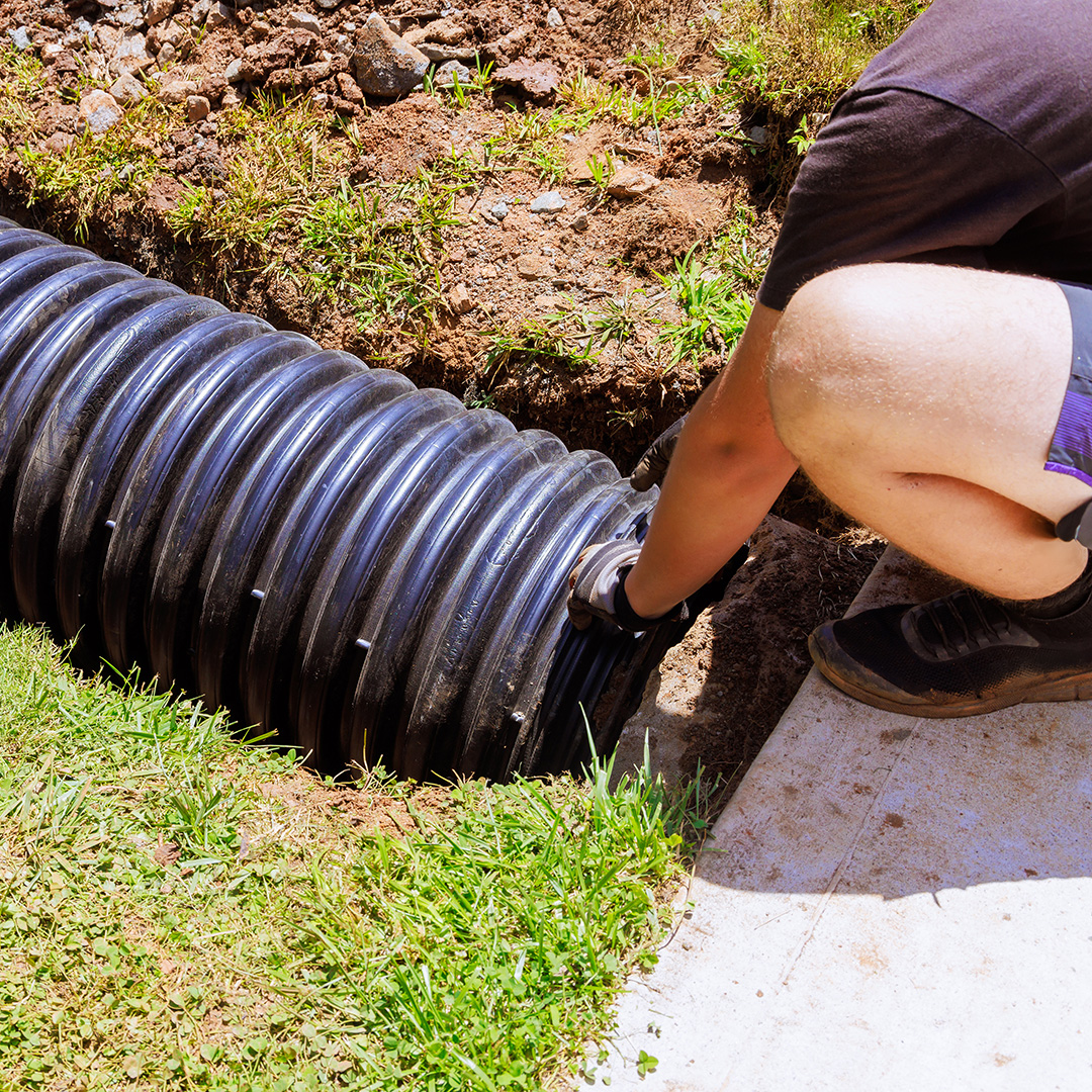 Yard water management solution for residential landscape
