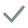 Green check mark icon on a transparent background.