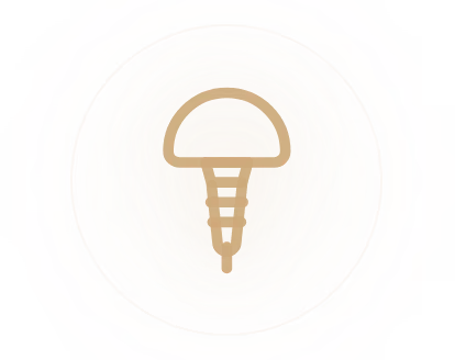 Abstract concentric circles in yellow, red, gray, and beige on a black background.