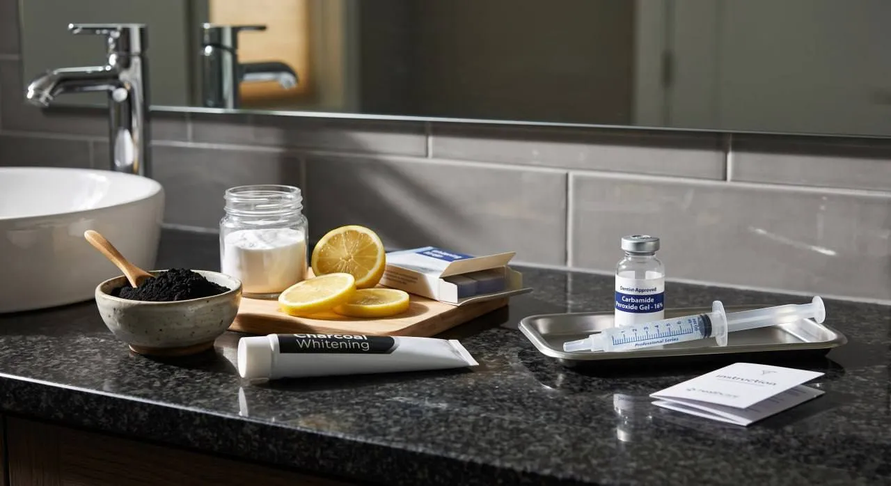 Home remedies and professional whitening products