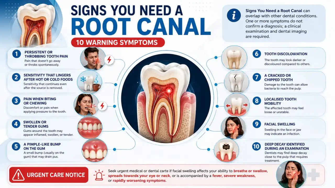 Root canal symptoms guide