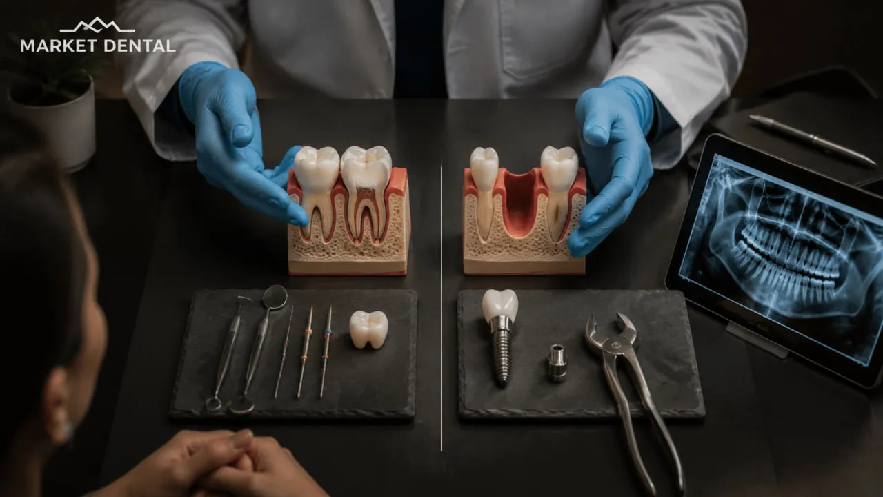 Extraction and implant options