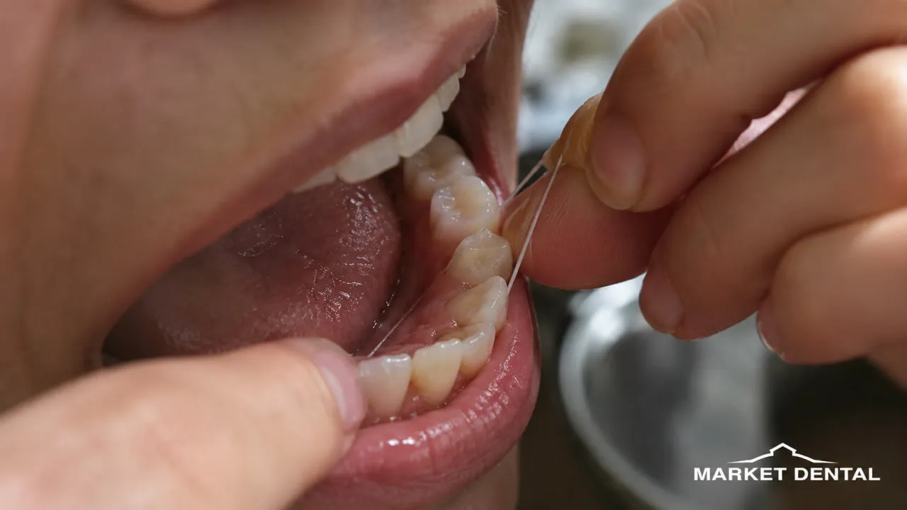 How to Floss Without Snapping Into the Gums