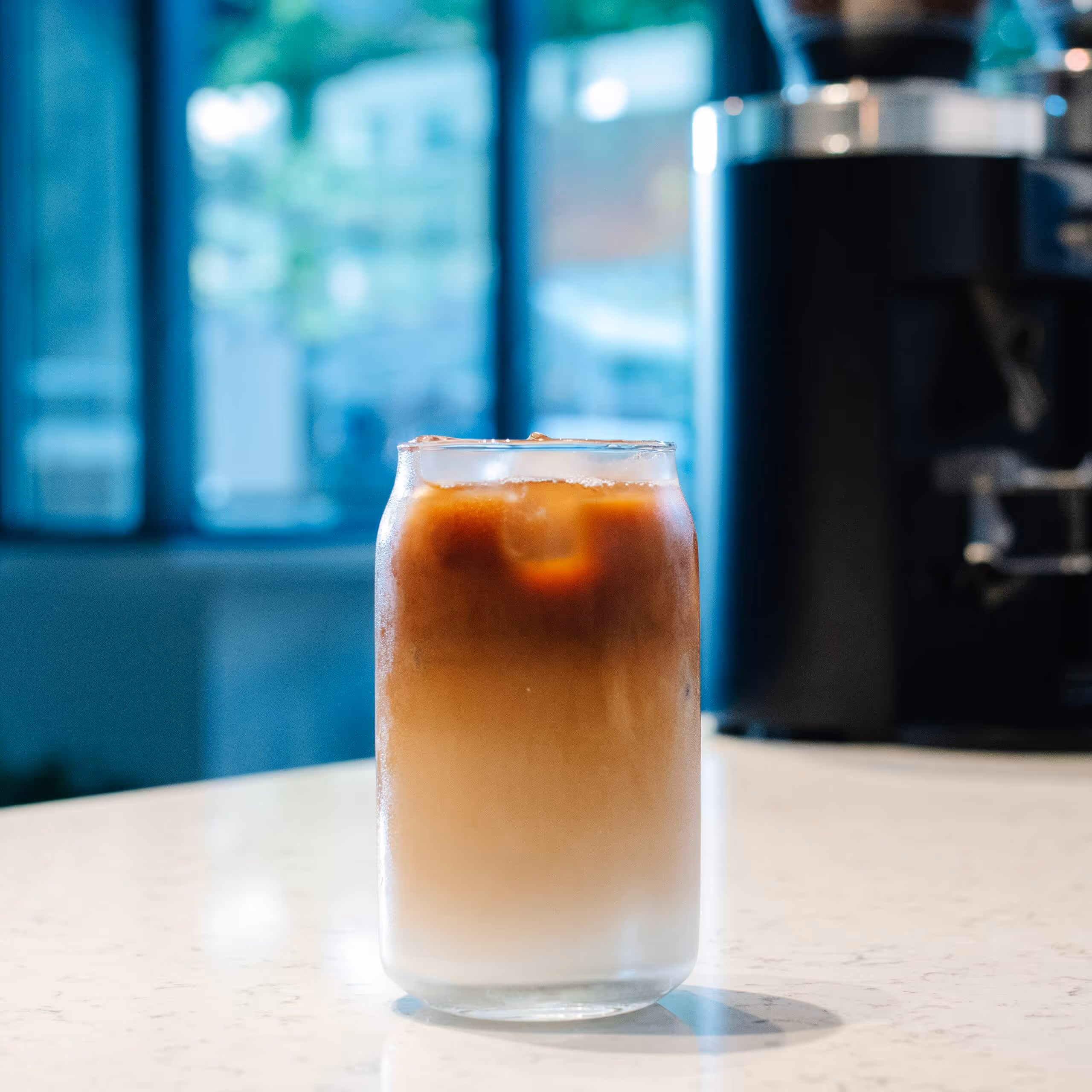 a glass of coffee