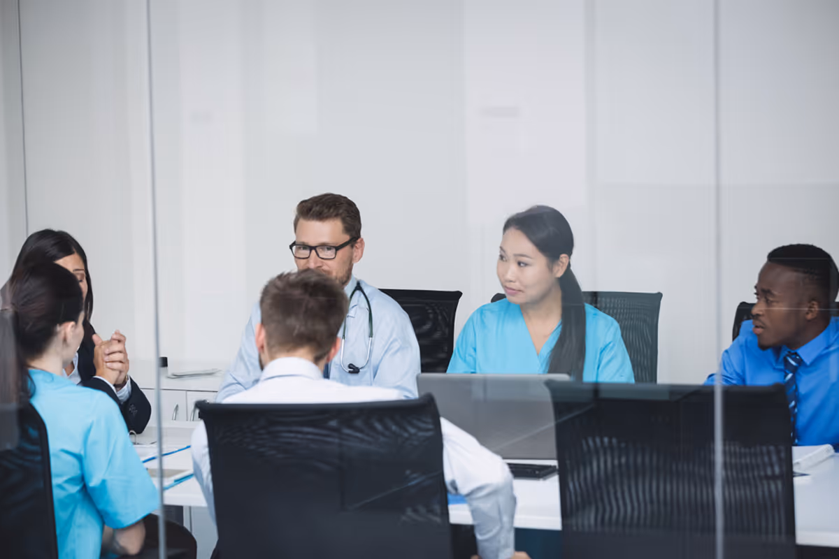 Team doctors meeting