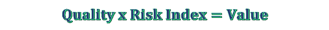 Formula used to derive a market-agnostic measure of value