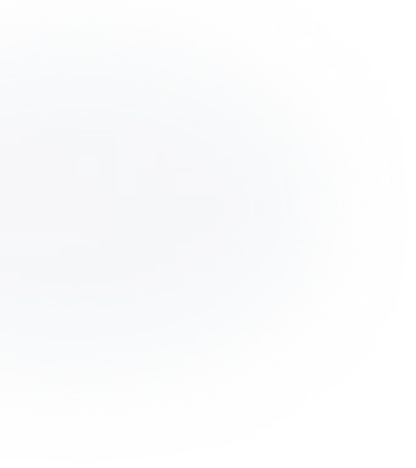 Soft glowing white circular light with faded edges on a white background.