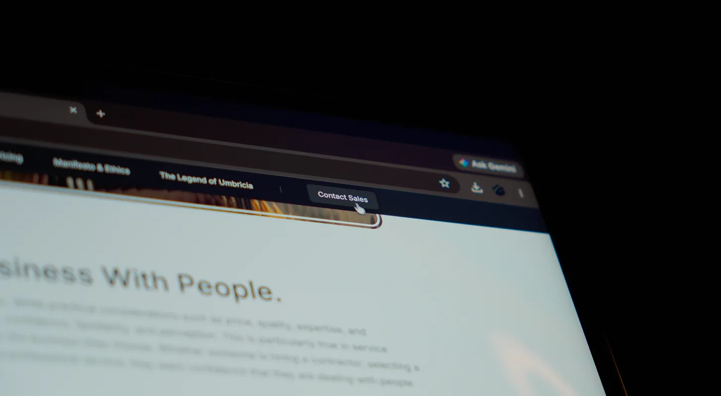 Man navigating a website with ease.