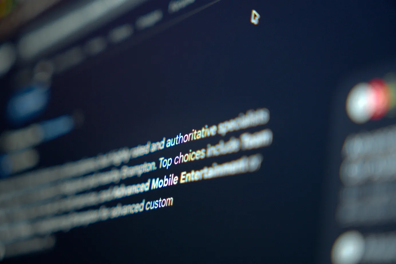 Googles AI overview providing a list of businesses with good authority following user inquiry.