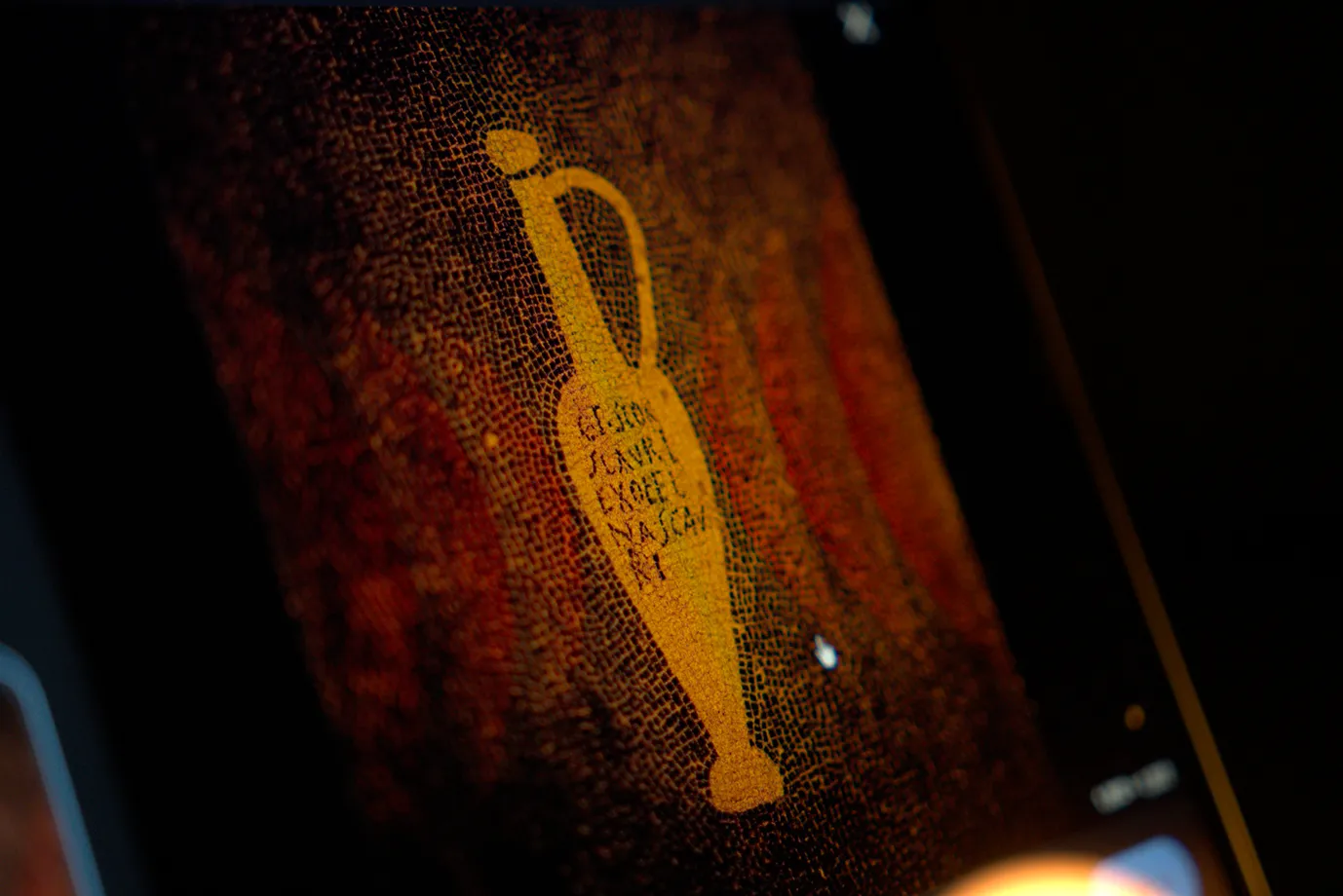 Ancient painting of a bottle of Garum.