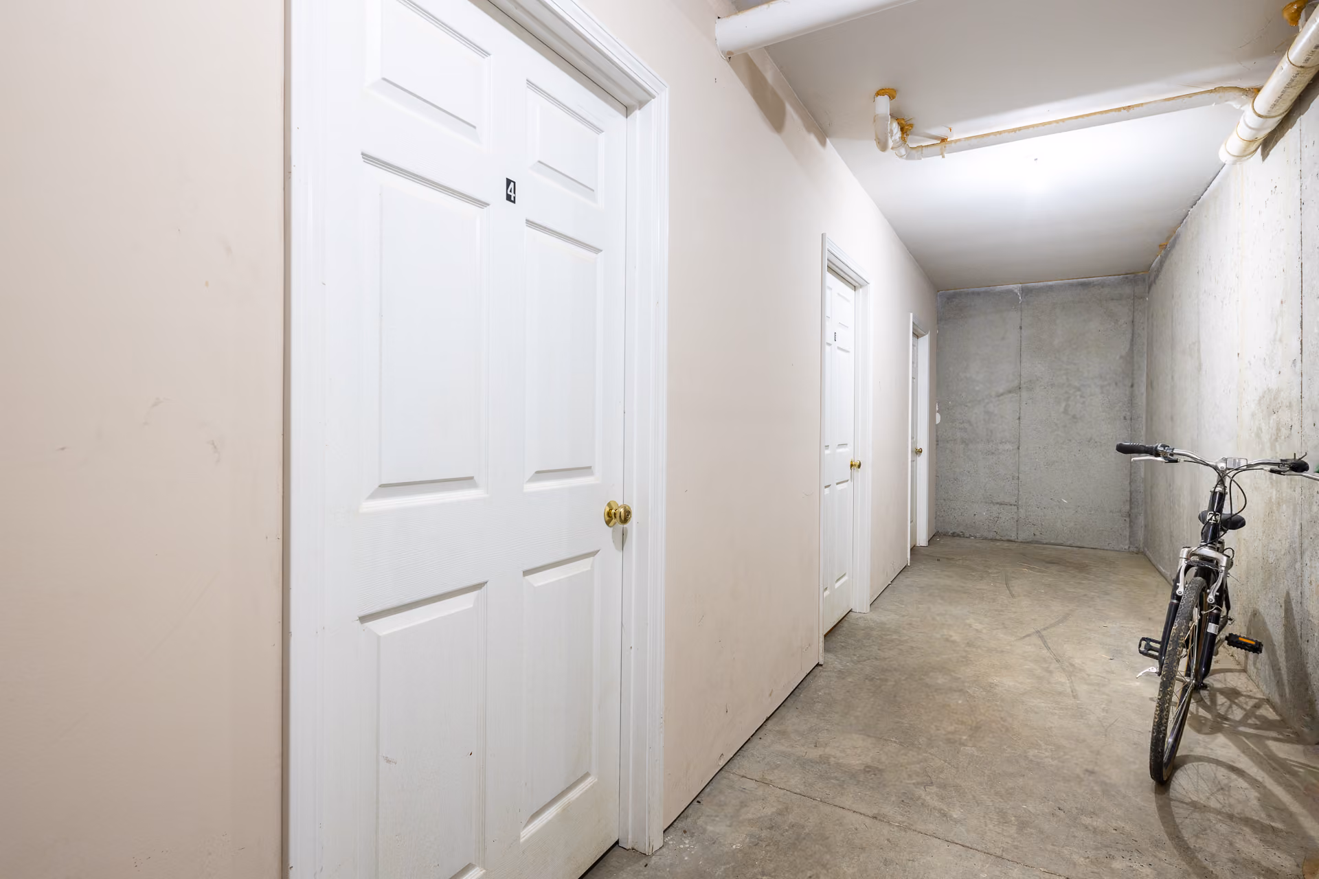 Exterior of apartments with bike storage