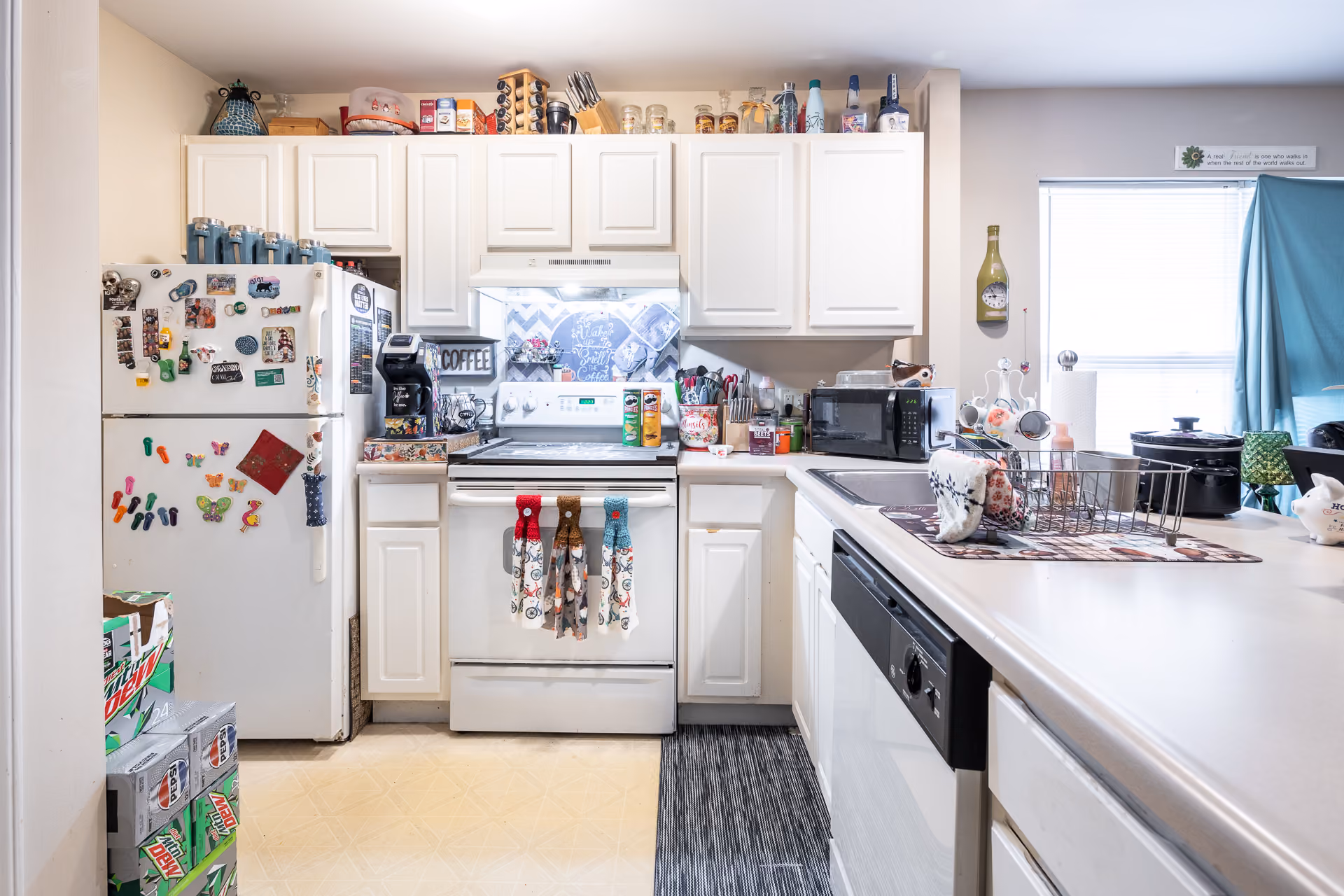 Kitchen with decor