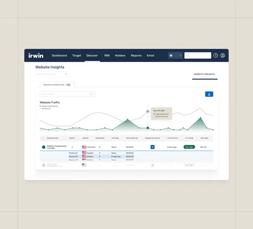 Illustration of Irwin product feature