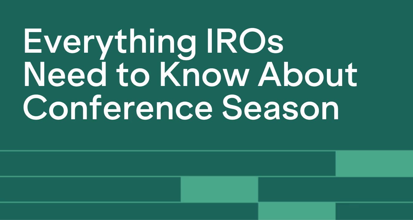 Everything IROs Need To Know About Conference Season