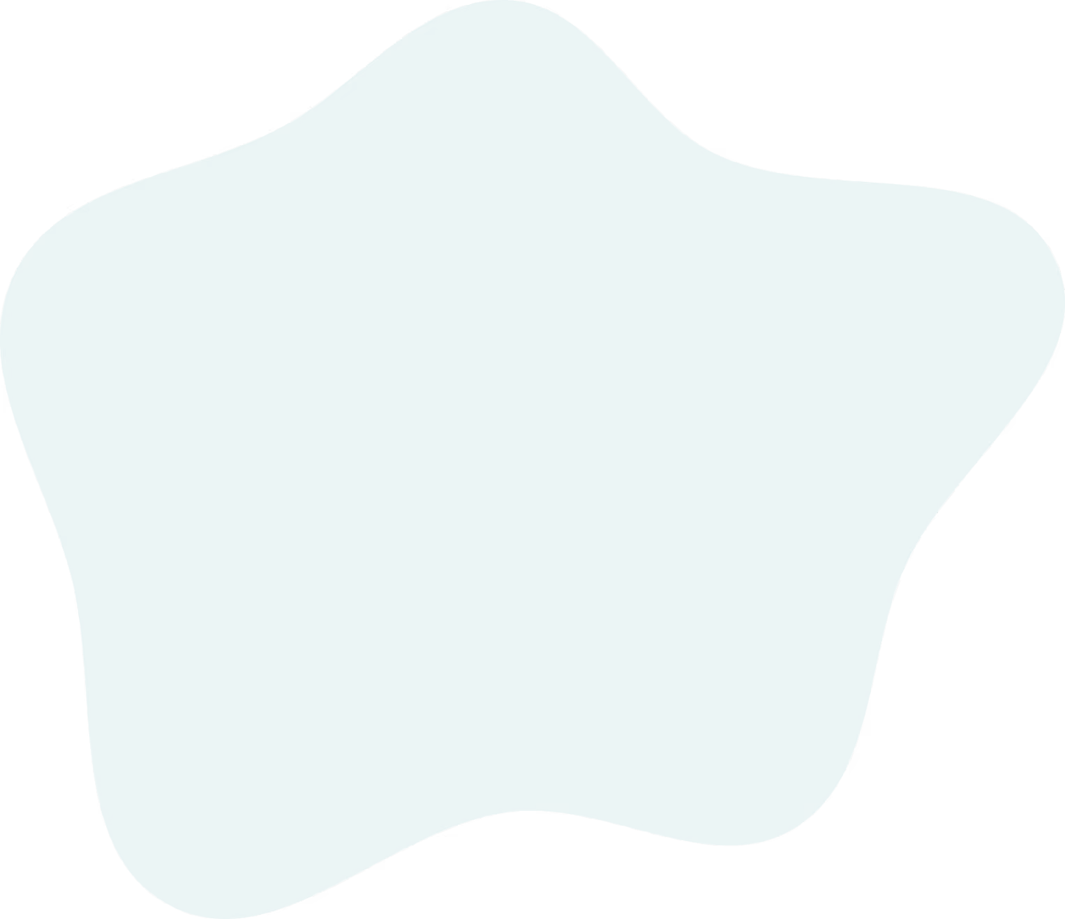 Abstract green blob shape with smooth, rounded edges on a transparent background.