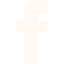Facebook social media icon in white on a black background.