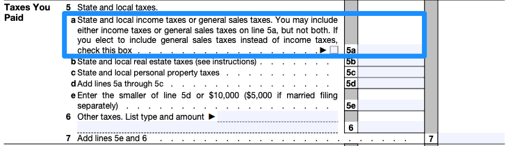 Car Lease Tax Write-Off | Enter your car lease sales tax in line 5a of Schedule A