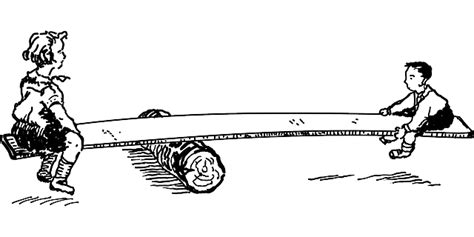 balancing on a teeter tawter