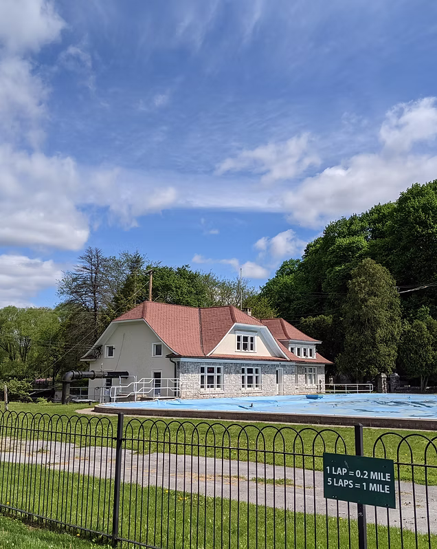 The Big Spring pump house in Bellefonte, PA