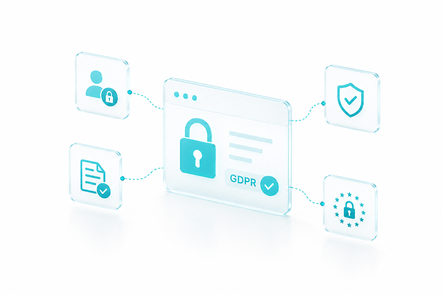 Illustration representing privacy and GDPR awareness.