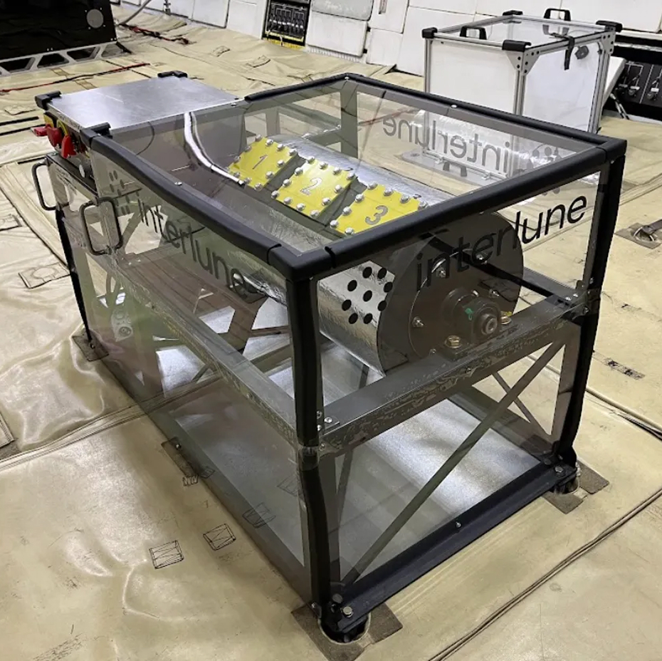 Extraction technology installed for testing in simulated lunar gravity