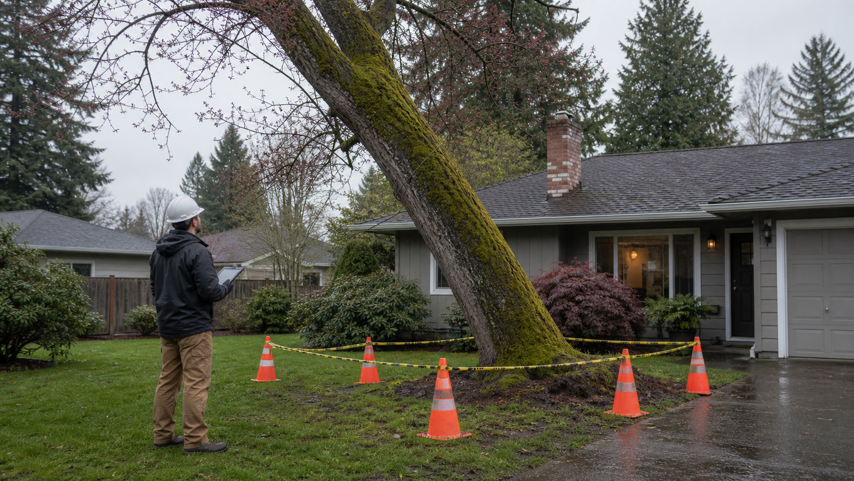 What Should I Do If a Tree Is Leaning Toward My Home in Springfield, OR?