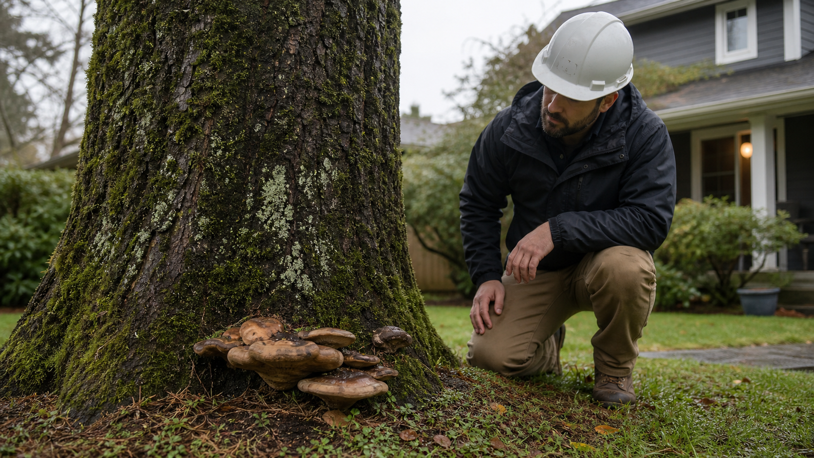 Should I Remove a Tree With Mushrooms at the Base in Springfield, OR?