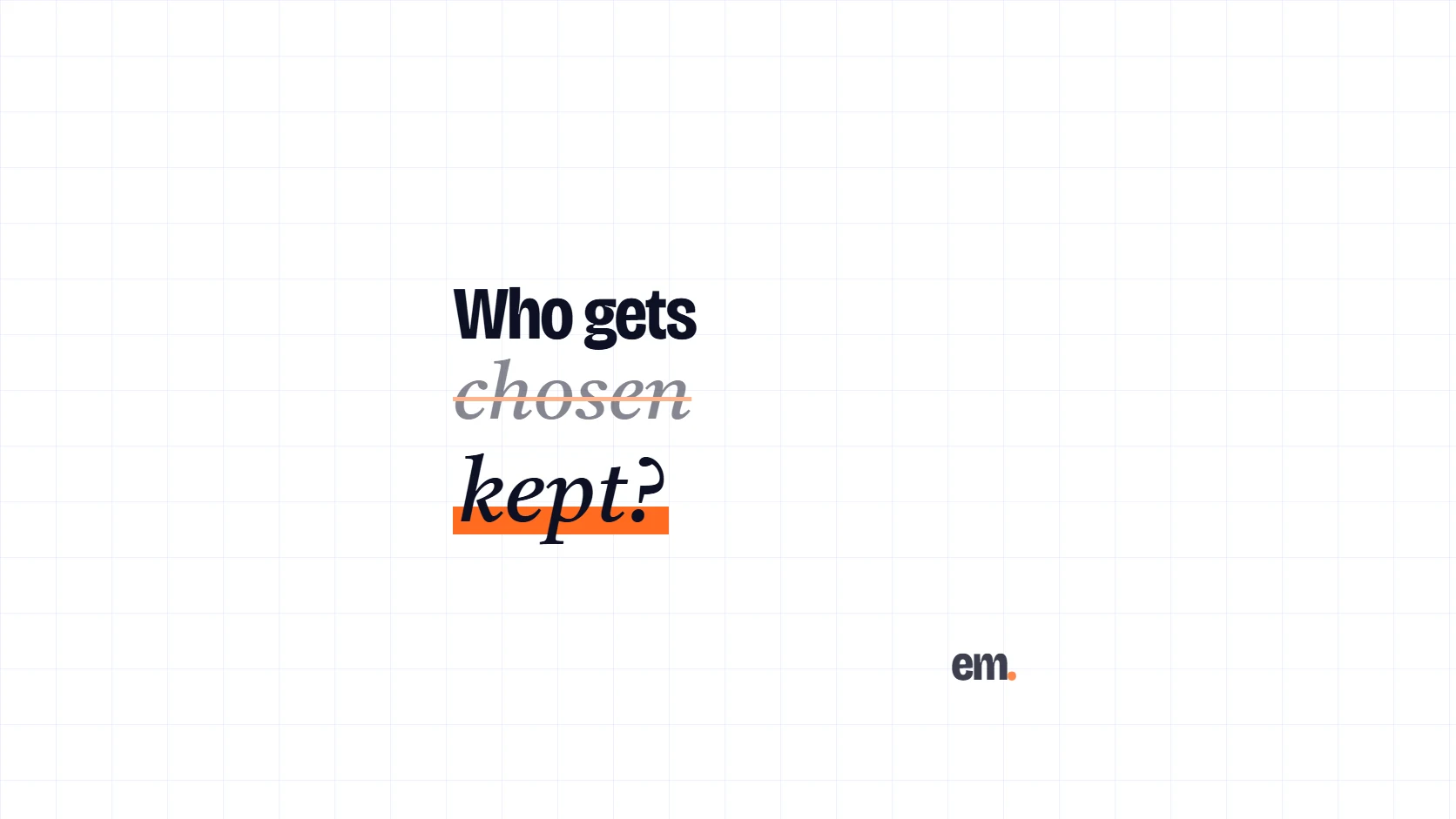 When the Budget Shrinks, Who Gets Kept?