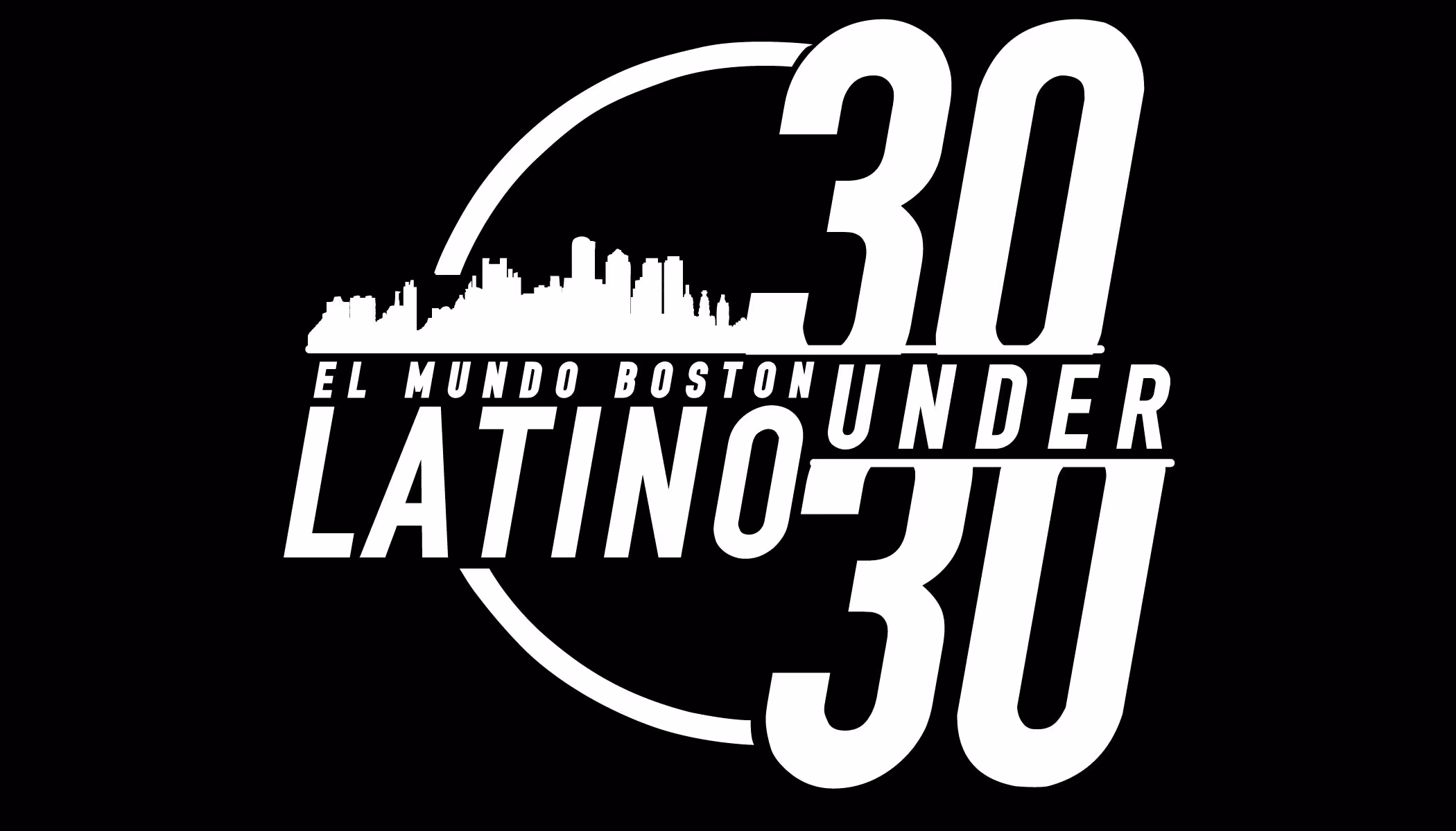 El Mundo Boston Latino 30 Under 30 logo featuring a Boston skyline and the text "Latino 30 Under 30"