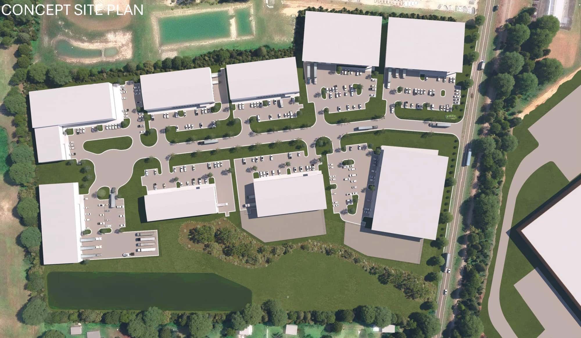 Wilmington Industrial Park site plan