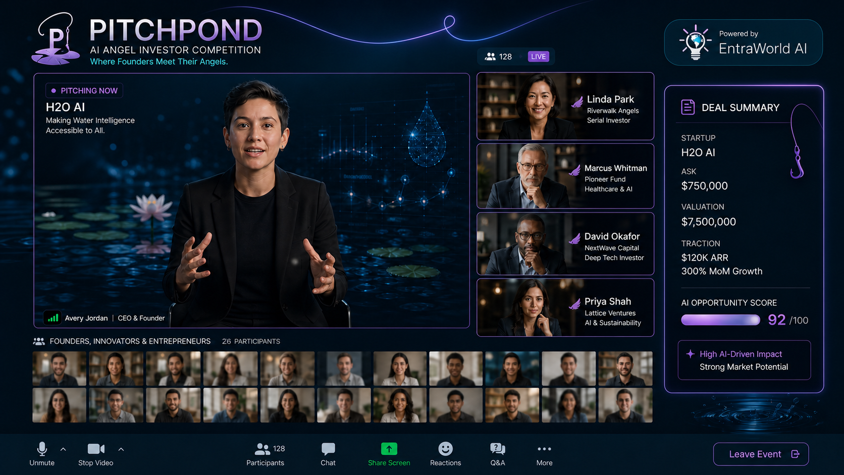 PitchPond live event